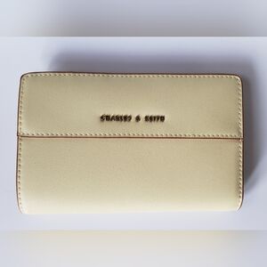 Charles & Keith Cadence Top-Zip Wallet Buttery Yellow